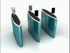 เครื่องยนต์ไร้แปรง Flap Barrier Gate เครื่องย้อนความปลอดภัยสูงที่มีความกว้างทางเดิน 550mm