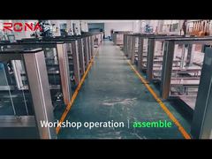 ความปลอดภัยการควบคุมการเข้าถึงคนเดินเท้าประตูสวิงประตูหมุนพร้อมระบบจดจำใบหน้า 6 คู่