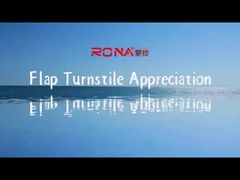 เครื่องสแกนบาร์โค้ดประตูหมุนพนังกั้นประตูอิเล็กทรอนิกส์วัสดุสแตนเลส 304