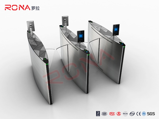 ซื้อ การควบคุมการเข้าถึง RFID Flap Barrier Gate ความเร็วสูงพร้อมสวิงอาร์ม Arylic online manufacture