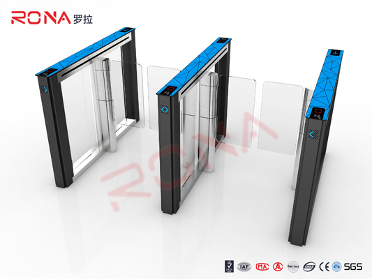 ซื้อ ประตูหมุนควบคุมความเร็วอัตโนมัติ ฝาปิดสีน้ำเงินพร้อมไฟ LED อัจฉริยะ online manufacture