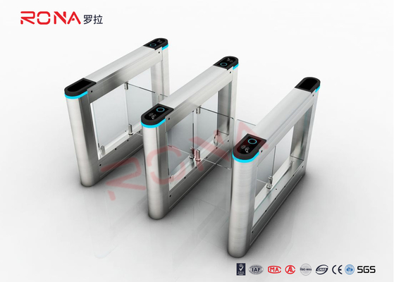 ซื้อ Anti Collision Walk Through Swing Barrier Gate การจดจำรหัส QR สำหรับสถานีรถไฟใต้ดิน online manufacture