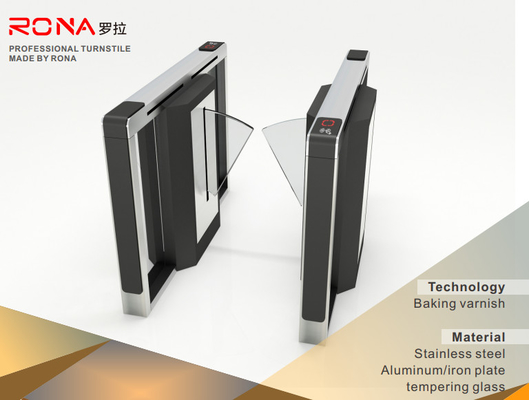 ซื้อ 550mm Tcp / Ip Swing Flap Barrier การควบคุมการเข้าประตูความปลอดภัยสําหรับประตูรถไฟใต้ดิน online manufacture