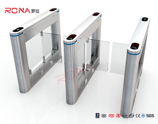 ซื้อ 304 สแตนเลสการ์ดอ่าน Swing Arm Barriers ระบบควบคุมคนเดิน online manufacture