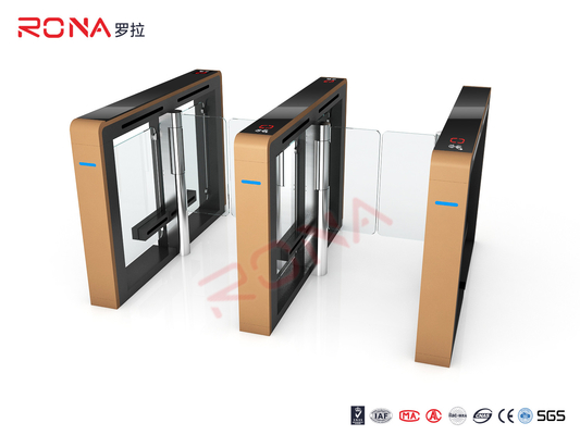 ซื้อ TCP / IP Security ประตูล็อคไฟฟ้าสวิง ประตูกั้นคนเดิน Turnstyle Fastlane Glass online manufacture