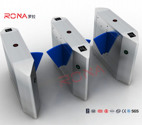 ซื้อ เดินผ่านเครื่องตรวจโลหะ Flap ประตูกั้น ปีกโปร่ง Flap Optical Turnstile online manufacture