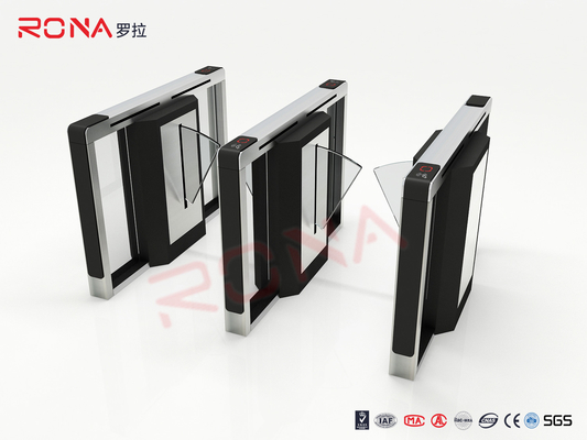 ซื้อ RFID อัตโนมัติ Flap Barrier Gate 304 สแตนเลสความแข็งแรง การควบคุมการเข้าถึงความปลอดภัย online manufacture