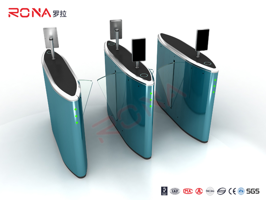 ซื้อ เครื่องยนต์ไร้แปรง Flap Barrier Gate เครื่องย้อนความปลอดภัยสูงที่มีความกว้างทางเดิน 550mm online manufacture