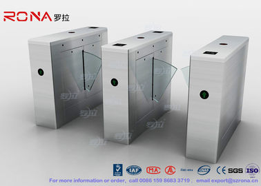 ซื้อ Galvanized Steel Flap Barrier Gate , Intelligent Flap Bi - Directional Turnstile Mechanism online manufacture