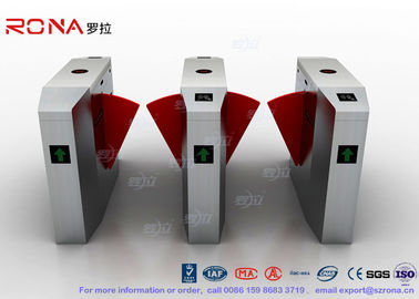 ซื้อ 3 Lanes Swing Barrier Gate Card Collector For Biometric Access Control With Face Recognition System online manufacture