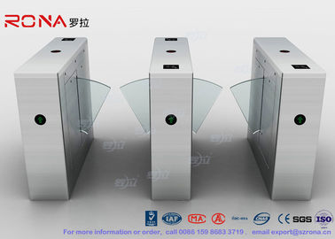ซื้อ Multi - Lane Half Height Turnstiles , Optical Flap Barrier Access Control Turnstile online manufacture