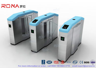 ซื้อ สเตเดียมลายนิ้วมือออฟติคอล Turnstile Flap Barrier ประตู Entrance Turnstiles Swing Barrier Brushed online manufacture