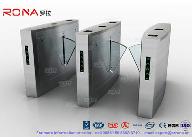 ซื้อ เครื่องอ่านลายนิ้วมือ Flap Barrier Gate ประตูรั้วหมุนได้ประตูรั้วกั้นแบบอะคริลิค online manufacture