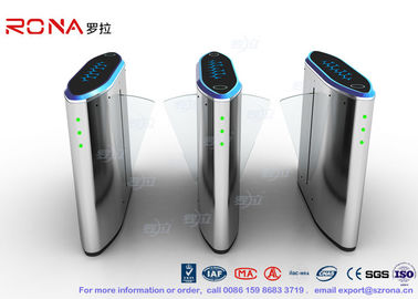 ซื้อ IP54 Anti - Breakthrough Flap Turnstile Speed Automatic Gates Barcode System With Bule Light online manufacture