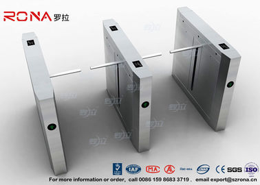 ซื้อ ความเร็วสูง Drop Arm Turnstile, บัตรแม่เหล็กสแตนเลสเข้าระบบการควบคุมการเข้าถึง online manufacture