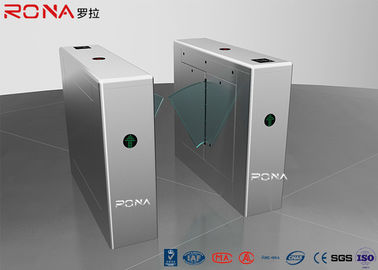 ซื้อ Metro Flap Barrier Gate การควบคุมการเข้าออก Rfid Card Reader ระบบรักษาความปลอดภัย 20 วัตต์ online manufacture
