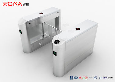ซื้อ Anti Pinch Security Swing Gate ประตูหมุนสเตนเลสสตีลการ์ดรีดเดอร์ Single / Bi - Directional online manufacture