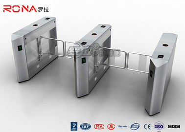ซื้อ DC24V Brush Biometric Electric Swing Barrier Gate 20W RS485 ประตูหมุนควบคุมการเข้าออก online manufacture