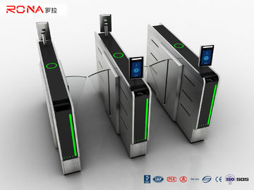 ซื้อ DC Brushless Motor Flap Barrier ประตูหมุนครึ่งความสูง SUS Access Control Turnstile online manufacture
