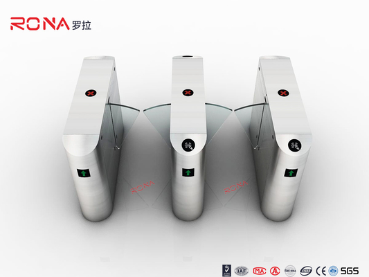 Entry Solution Flap Barrier Gate Turnstile เพื่อควบคุมการเข้าถึงไซต์ด้วย AC220V 70W