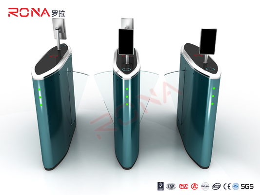 ประตูกั้นคนเดินเท้าอัตโนมัติทะเลสาบสีฟ้าพร้อมมอเตอร์ไร้แปรงถ่าน DC24V