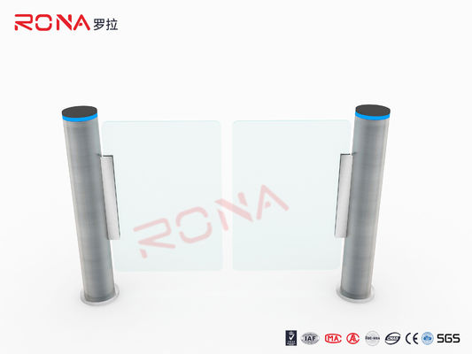 ทางเข้าซูเปอร์มาร์เก็ตประตูหมุนความเร็วสแตนเลส 304 พร้อมประตูทรงกระบอกอัจฉริยะ