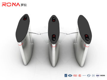 DC24V 20W ประตูหมุน Flap Barrier ทางเข้า Barrier Gate เครื่องอ่านบัตรระบบไบโอเมตริกซ์