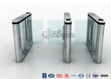 ระบบรักษาความปลอดภัยประตูหมุน DC Servo Motor ซูเปอร์มาร์เก็ตประตูทางเข้าออกสำหรับคนเดินเท้าความเร็ว