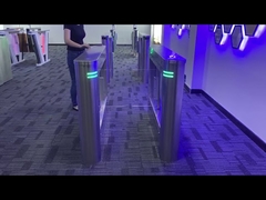 เครื่องอ่านบัตรความเร็วสูง ประตูรักษาความปลอดภัยสำหรับคนเดินเท้า ควบคุมการเข้าออก พร้อมแขนสวิงอะคริลิค