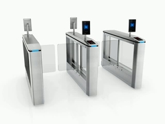 Face Reader Swing Turnstile Road Access Control ประตูป้องกันทางอิเล็กทรอนิกส์ พร้อมการอนุมัติ CE
