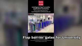 Smart Flap Barrier Gate สำหรับการรักษาความปลอดภัยในสำนักงาน