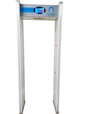 ซื้อ 6-Zones Walk Through Metal Detector Security Gate การตรวจจับอาวุธโลหะสําหรับสแกนเซ็กซี่สถานี online manufacture