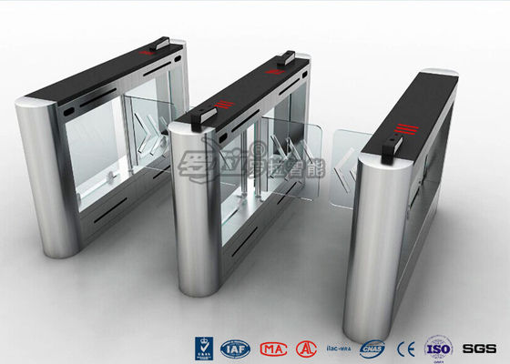Anti - Collision Walk Through Metal Swing Barrier Gate Bus Station Card Reader System