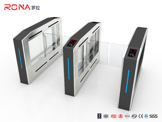 ประตูหมุนทางเข้าซูเปอร์มาร์เก็ต CE ISO9001 สำหรับการควบคุมการไหลของคนเดินเท้า