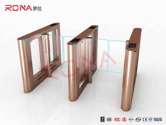 IC Card Passport Recognition Speed ​​Gate Turnstile พร้อมไฟ LED แสดงสถานะ
