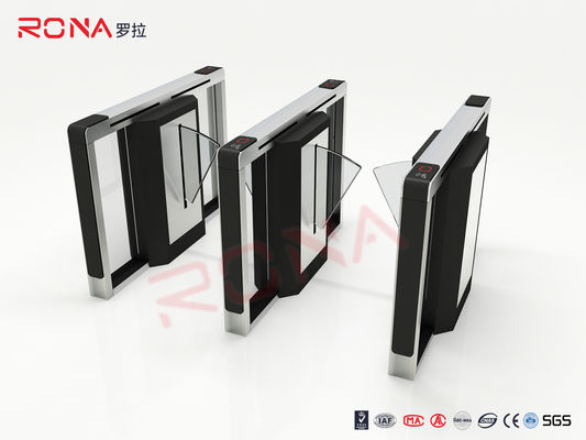 550mm Passage Flap Barrier Gate Security Subway Entry Systems รอบเอวสูง Turnstiles
