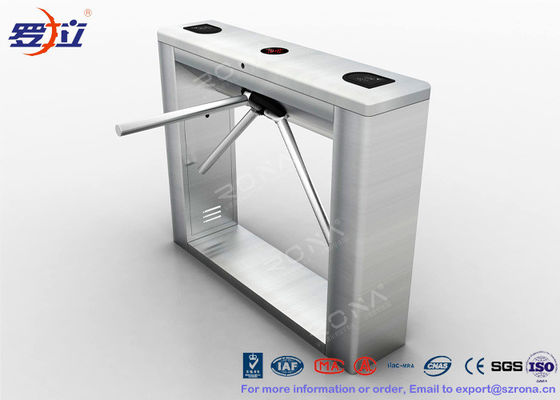 Waist Height  Tripod Turnstile Auto - Rotation For RFID Control System
