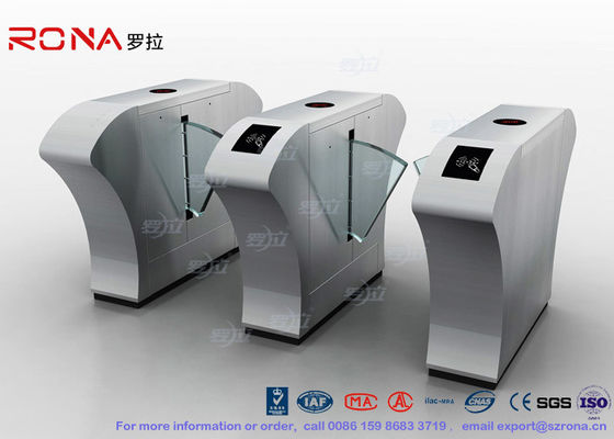 Airport Flap Barrier Gate RFID Interface Waist High Bidirectional Flap Barrier Turnstile