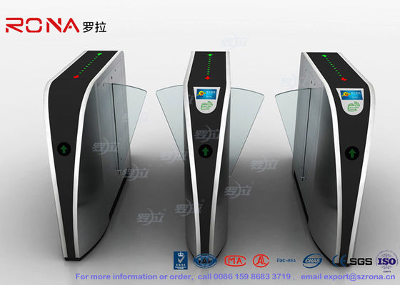 Optical Controlled Access Flap Turnstile Barrier Gate Standard Electric For Office