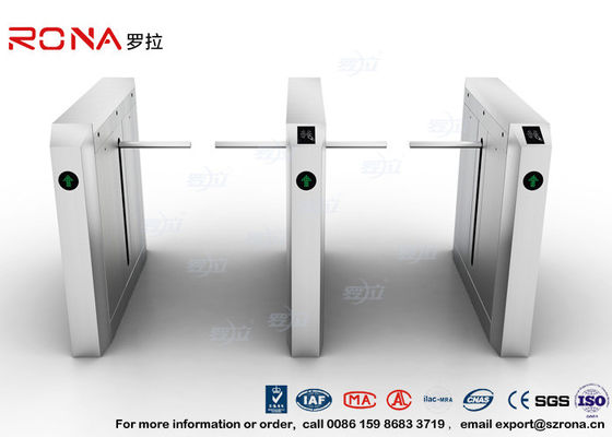 Drop Arm Turnstile 13.56Mh RFID Durable Security ประตูรั้วสำหรับคนเดินเท้าสำหรับสถานที่สาธารณะ