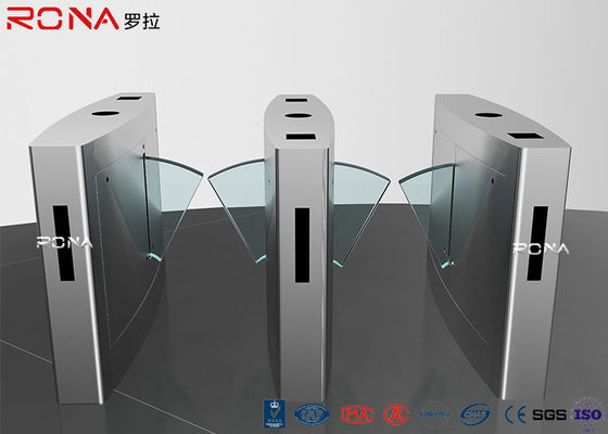 ช่องทางเดินเท้าที่มีความทนทานทางเข้าประตูระบบประตูปิดหมุนได้ 0.6 วินาที