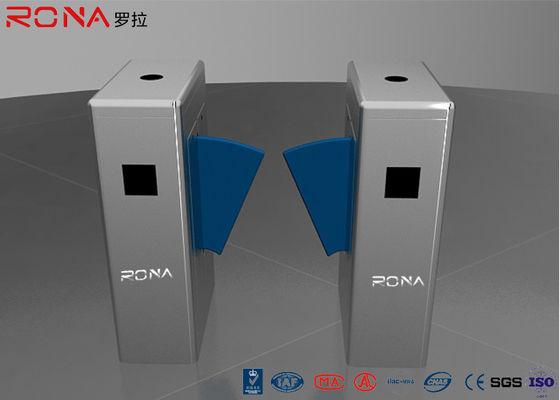 Rona Flap Security Barrier Gate การเก็บเหรียญอัตโนมัติการควบคุมการเข้าถึงคิวการหมุนเวียน