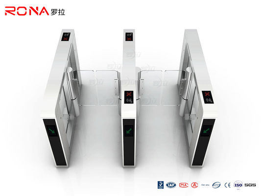 อุปสรรคการควบคุมการเข้าถึงเซอร์โวมอเตอร์ที่หรูหราเครื่องเปิดประตูความเร็วคู่สำหรับผู้โดยสาร