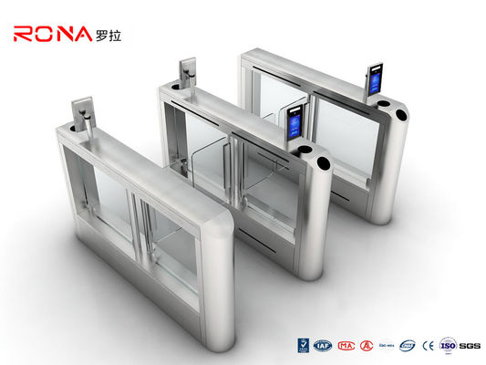Face Recognition Swing Gate Turnstiles SS304 ประตูควบคุมการเข้าออกอัตโนมัติ